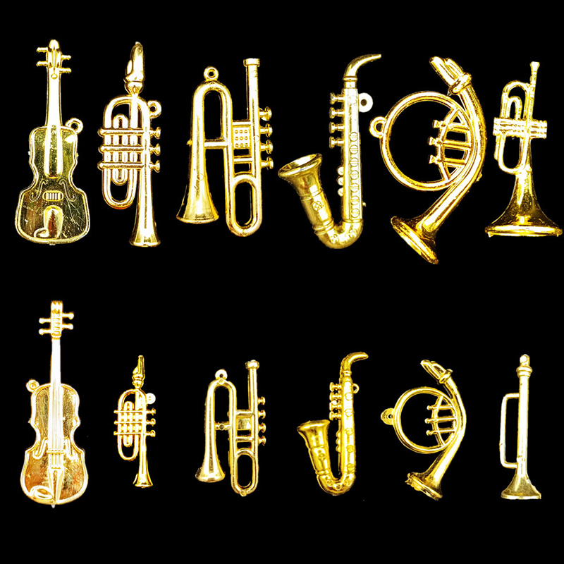 Musical Instrument Trumpet - 5/10/20 adet çeşitli stiller altın rengi