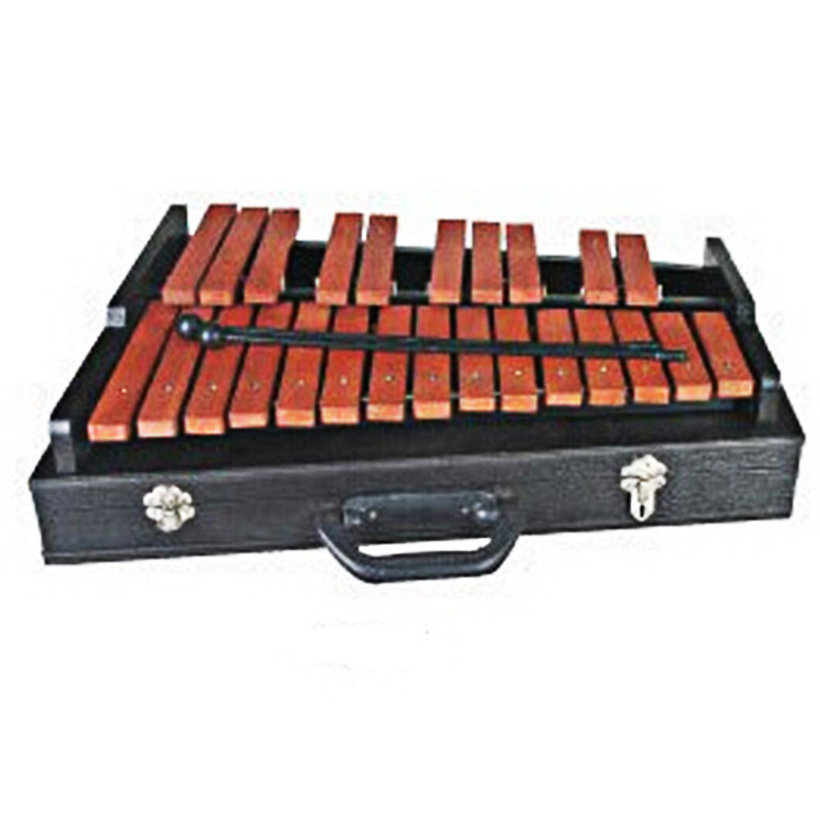 Musical Instrument Glockenspiel - 25 Nota Ksilofon, Kırmızı Ahşap Ksilofon,