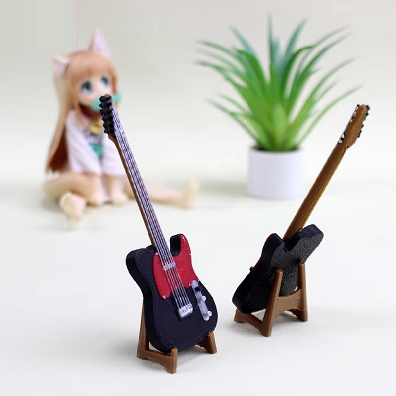 Musical Instrument Photo - 1:12 Ölçekli Elektrik Gitar Müzik Aleti