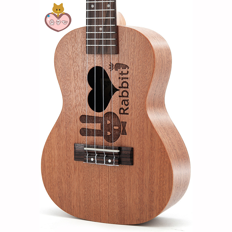 Musical Instrument Hawaii - 23 İnç Sevimli Çok Desenli Sapele