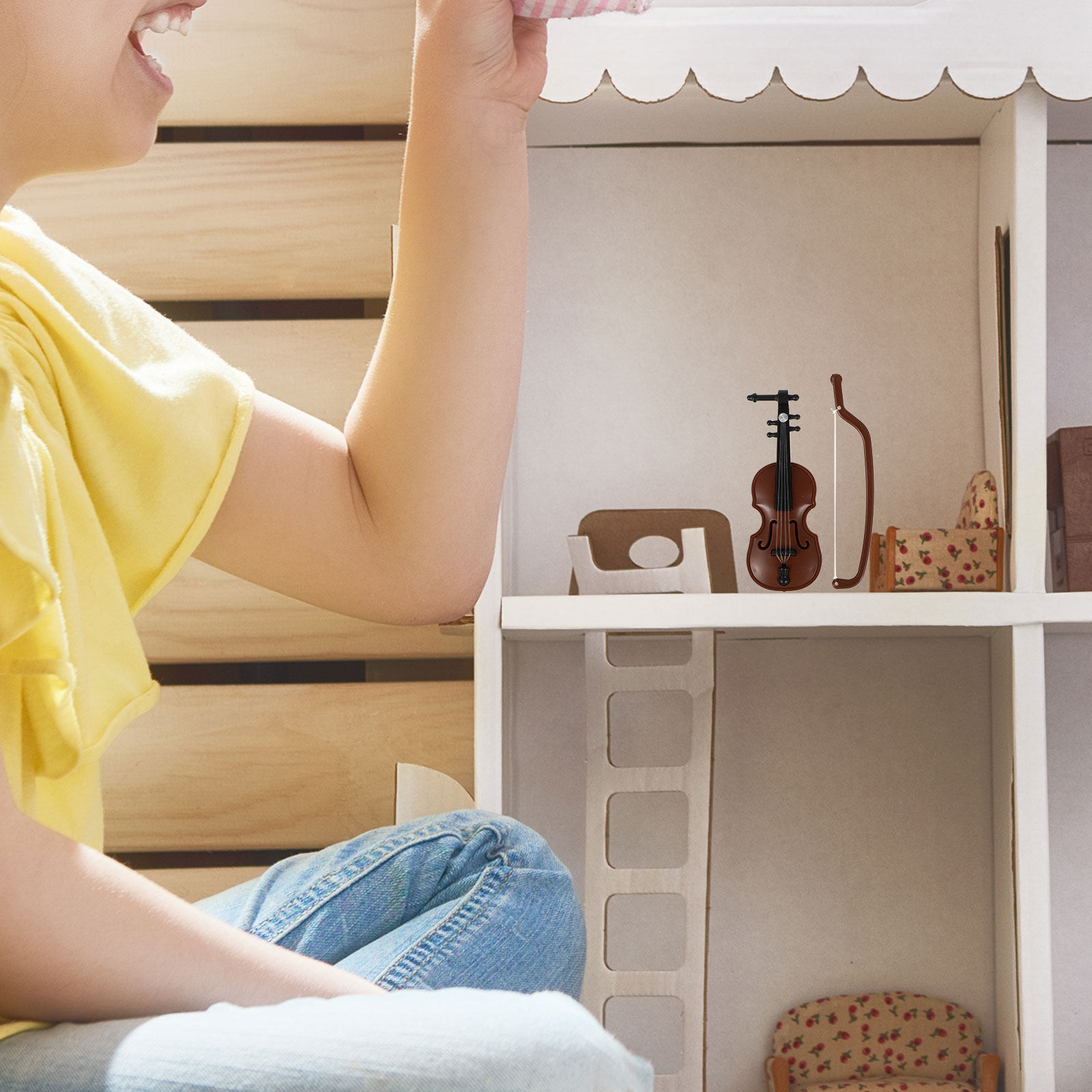 Mini Keman Süsleri, 6 Parçalı, - Musical Instrument Photo incelemesi ve fiyatı