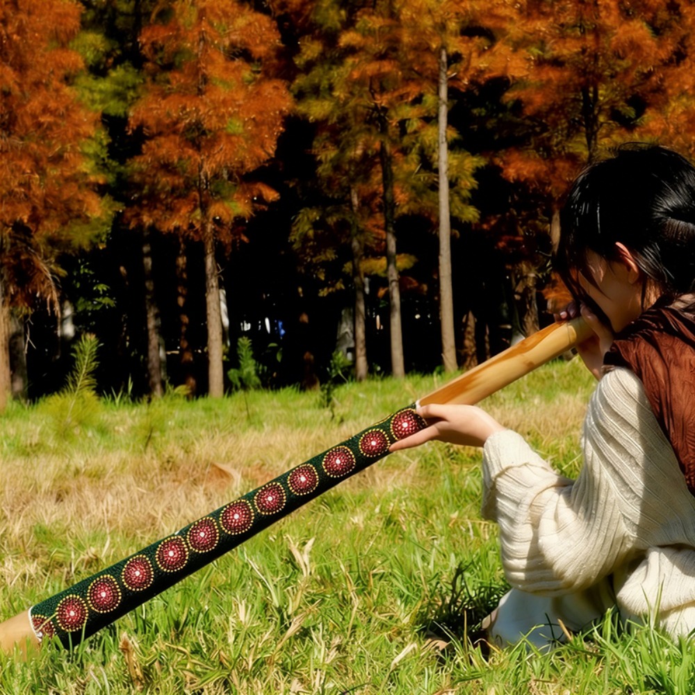 Tik Ağacı Didgeridoo Boyalı 10 - Musical Instrument Didgeridoo incelemesi ve fiyatı