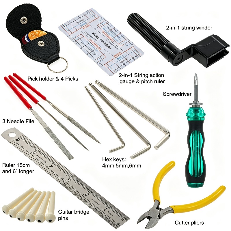 22 Parça Gitar Tamir Alet Seti - Musical Instrument Repairs incelemesi ve fiyatı