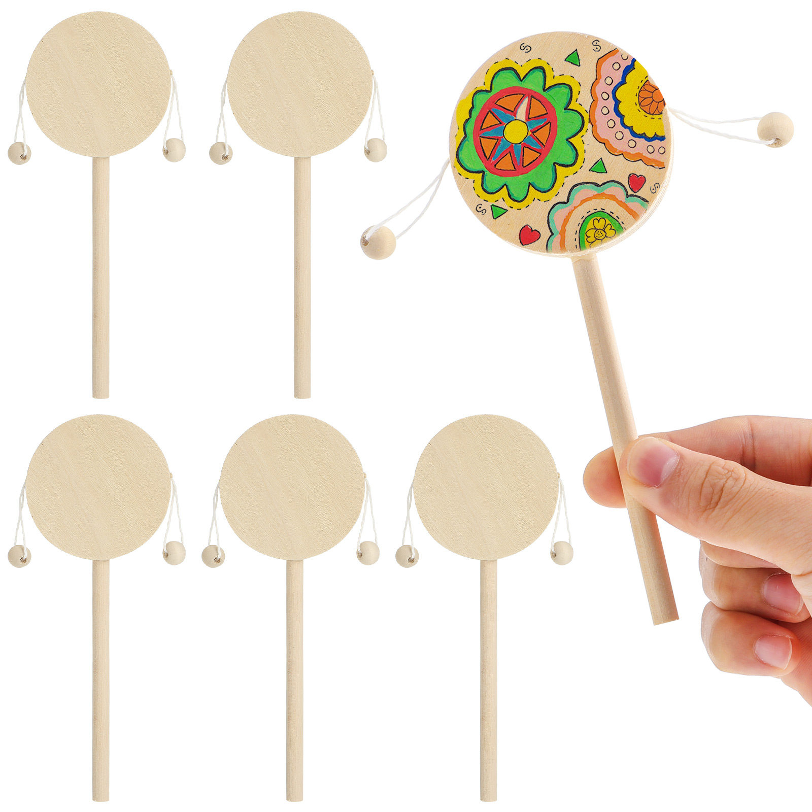 1 Adet Ahşap Davul, Boyanmamış - Musical Instrument You Shake incelemesi ve fiyatı