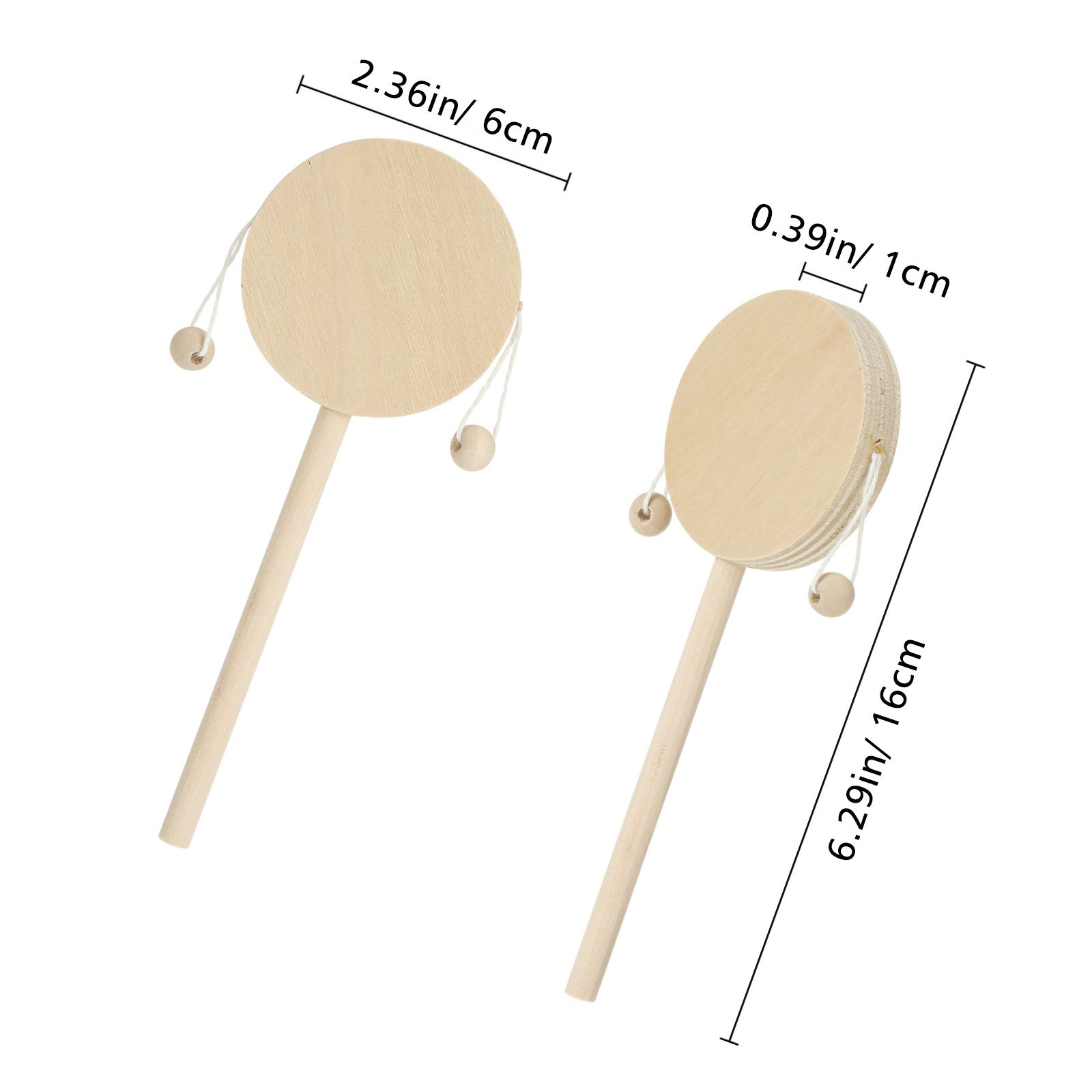 1 Adet Ahşap Davul, Boyanmamış - Musical Instrument You Shake incelemesi ve fiyatı