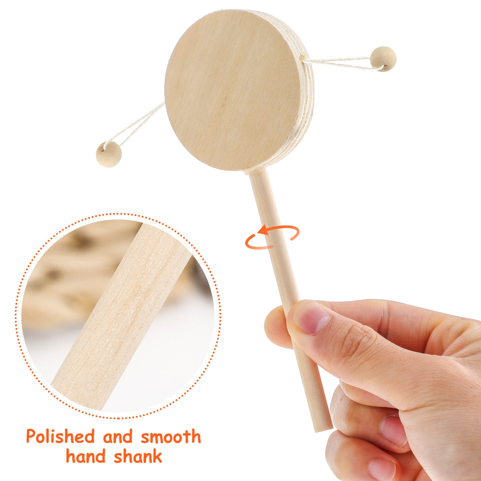 1 Adet Ahşap Davul, Boyanmamış - Musical Instrument You Shake incelemesi ve fiyatı